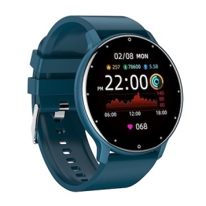 Ceas smartwatch si bratara fitness Flippy ZL02D, oxigen, ritm cardiac, pedometru, notificari, IP67, Compatibil cu Android/iOS, vibratii, multi sport, Albastru inchis - Img 2