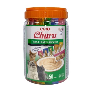 Churu Cat Varieties Recompense Cremoase cu Ton si Pui 50 buc - Img 2
