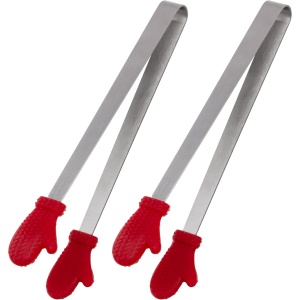 Cleste Creativ pentru Mancare, Flippy, Model Manusi din Silicon, 14.5x3 cm, Rezistent la Temperaturi Inalte si Coroziune, Rosu - Img 3