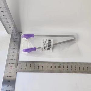 Cleste Creativ pentru Mancare, Flippy, Model Manusi din Silicon, 14.5x3 cm, Rezistent la Temperaturi Inalte si Coroziune, Mov - Img 2