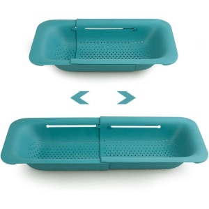 Cos pentru Scurgere Chiuveta de Bucatarie, Flippy, Plastic, Telescopic, 36x20x5 cm, Verde - Img 6