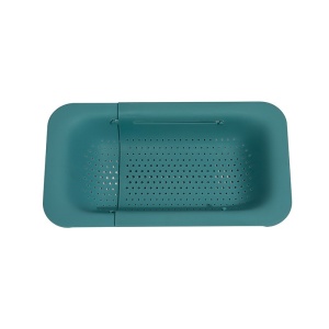 Cos pentru Scurgere Chiuveta de Bucatarie, Flippy, Plastic, Telescopic, 36x20x5 cm, Verde - Img 1