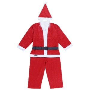 Costum Mos Craciun Flippy® Baiat, 10-12 ani, 5 piese, Polar - Img 1