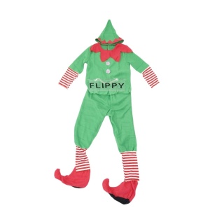 Costum Spiridus, Flippy, Baieti, 4-6 ani, Verde, Poliester - Img 1