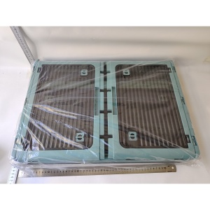 Cutie de depozitare pliabila, Flippy, Cu capac, 85 L, Plastic, 60x42x34 cm, Albastru - Img 6