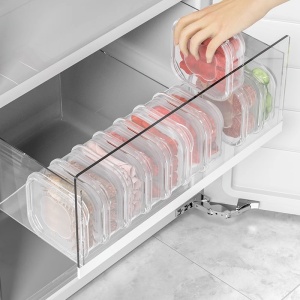 Cutie de pastrare a alimentelor, Flippy, Sigilata Dreptunghiulara, din Plastic, 350ml, Transparent