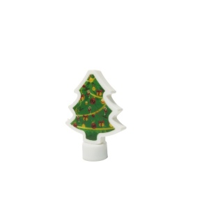 Decoratiune luminoasa 3D, Tip brad mic, cu baterii - Img 1