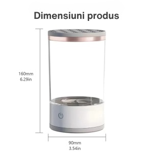 Dispozitiv Portabil de Curatare a Pensulelor de Machiaj, Flippy, Potrivit pentru Pensule de Diferite Dimensiuni, 5V, 7000RPM, Vibratii Sonice, USB, Alb/Transparent, 9x9x16 cm - Img 2