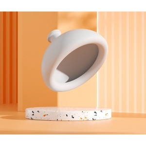 Dispozitiv Terapeutic Sputa, Flippy, Cupa pentru Terapie Toracica, Dispozitiv de Eructare, pentru Adulti si Copii, 10 x 6.5 cm, din Silicon, Alb - Img 2