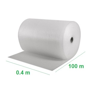 Folie cu Bule, Flippy, 50 gr/mp, 0.4 m latime x 100 m lungime, Transparent - Img 2