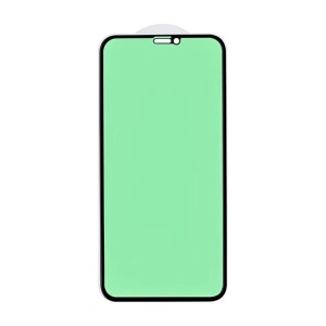 Folie de Sticla Securizata pentru Apple iPhone 15 Pro, Flippy, Lumina Verde Anti-Blue Ray, Auto-Aplicare, Protectie Completa 9D, Verde - Img 4