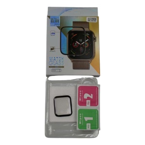 Folie Sticla Apple Watch Series 2/3 42 mm adeziv pe margine Negru - Img 4