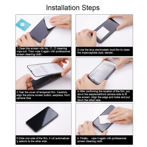 Folie Sticla Flippy® compatibila cu Xiaomi Redmi Note 9 111D Negru - Img 11