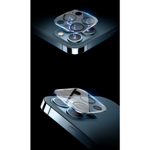 Folie Sticla pentru camera Apple iPhone 14 / 14 Plus, Transparent cu margini negre - Img 3