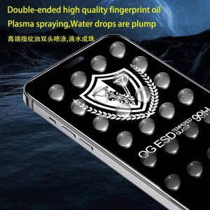 Folie Sticla Securizata, Flippy, compatibila cu Apple iPhone 15 Pro Max, Sticla, Super HD Glass, Anti-static, Margini Negre, 99H OG, Transparent