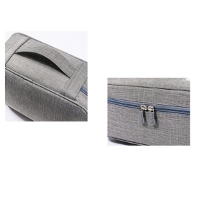 Geanta Organizatoare Flippy, Pentru Cabluri si Accesorii, Portabila, Impermeabila, 24,5 x 18 x10cm, Gri - Img 7
