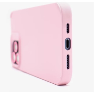 Husa Apple iPhone 14 Pro Max, Flippy, din Silicon Lichid, Interior din Microfibra, Lentile Fosforescente de Protectie Camera, Anti Amprenta, Rezistenta la Socuri, Roz - Img 6
