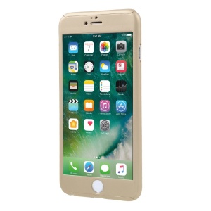 Husa Apple iPhone 6/6S Full Cover 360 Auriu + Folie de protectie - Img 6