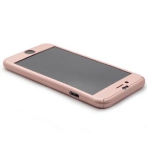 Husa Apple iPhone 6/6S IPAKY Full Cover 360 Roz Auriu + Folie Cadou - Img 5