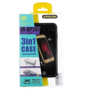 Husa Apple iPhone 6+/6S+ Joyroom (Fata + Spate) Negru + Folie de protectie - Img 4