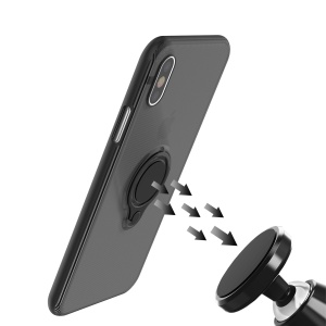 Husa Apple iPhone 6 Armor Ring cu inel magnetic Negru - Img 3