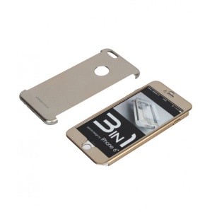 Husa Apple iPhone 7 Joyroom (Fata + Spate) Argintiu + Folie de protectie - Img 3