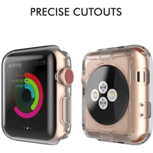 Husa Apple Watch Series 2/3 42 mm Full Tpu 360 Transparent, Flippy - Img 3