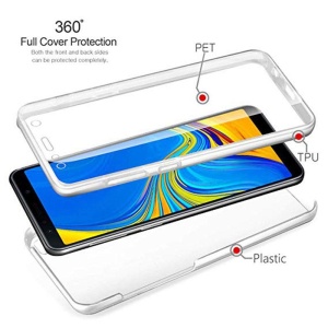 Husa de protectie Flippy 360 grade, PC+TPU+Folie policarbonat, pentru Apple iPhone 14, Transparent - Img 2