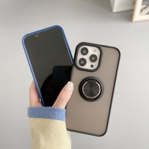 Husa de protectie Flippy compatibila cu Apple iPhone 13 Mini,Defender cu prindere inel,Negru - Img 4