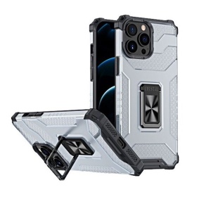 Husa de protectie Flippy compatibila cu Apple iPhone 13 Pro Acrylic Armor cu suport Negru - Img 1