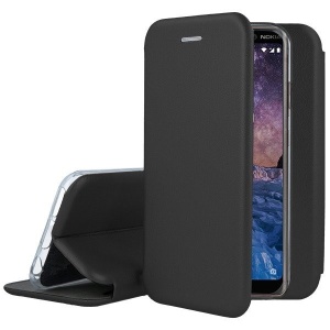 Husa de protectie Flippy compatibila cu Huawei P40 Lite Magnet Book Case Negru - Img 3