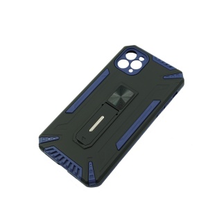 Husa de protectie Flippy pentru Apple iPhone 12 Mini Defender Model 4 cu suport, Albastru inchis - Img 3