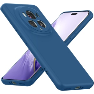 Husa de Protectie, Flippy, pentru Honor Magic 6 Pro, Liquid Silicone, cu Microfibra pe Interior, Protectie Antisoc, Compatibil Incarcare Wireless, Albastru - Img 3