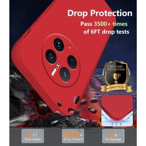 Husa de Protectie, Flippy, pentru Huawei Mate 50 Pro, Liquid Silicone, cu Microfibra pe Interior, Protectie Antisoc, Compatibil Incarcare Wireless, Rosu - Img 13