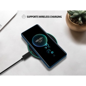 Husa de Protectie, Flippy, pentru Huawei P50 Pro, Liquid Silicone, cu Microfibra pe Interior, Protectie Antisoc, Compatibil Incarcare Wireless, Albastru - Img 6