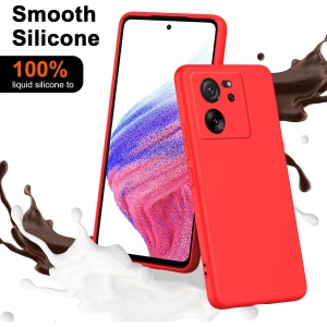 Husa de Protectie, Flippy, pentru Xiaomi Redmi 13T, Liquid Silicone, cu Microfibra pe Interior, Protectie Antisoc, Compatibil Incarcare Wireless, Rosu - Img 6