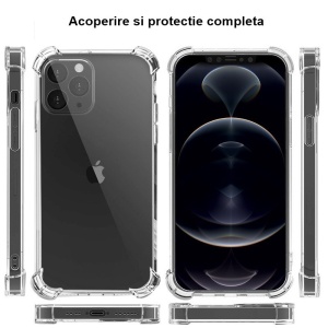 Husa de protectie Flippy, TPU, pentru Apple iPhone 15 Plus , Antisoc, Protectie colturi, Rezistenta la impact, Transparenta - Img 6