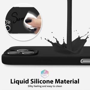 Husa de Protectie Matte TPU, Flippy, pentru Apple iPhone 16 Pro Max, Protectie Camera, Antisoc, Antizgariere, Antialunecare, Acoperire Completa, Negru - Img 3