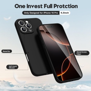 Husa de Protectie Matte TPU, Flippy, pentru Apple iPhone 16 Pro, Protectie Camera, Antisoc, Antizgariere, Antialunecare, Acoperire Completa, Negru - Img 4
