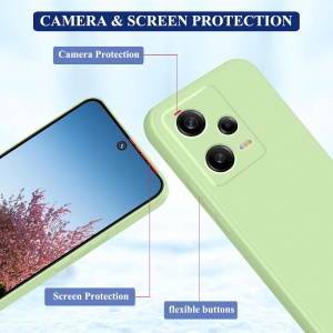 Husa de Protectie Matte TPU, Flippy, pentru Xiaomi Redmi 12 Pro, Protectie Camera, Antisoc, Antizgariere, Antialunecare, Acoperire Completa, Verde - Img 3