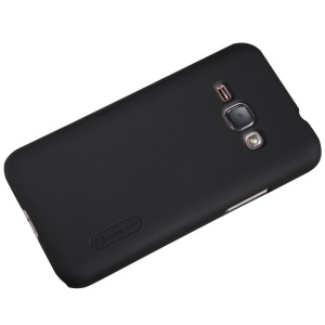 Husa de protectie pentru Samsung Galaxy J1 2015 Nillkin Frosted Shield Negru + Folie de protectie - Img 3
