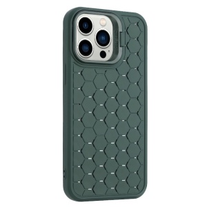 Husa de Protectie TPU, Flippy, pentru Apple iPhone 14 Pro, 3D Cube, cu Inel, Protectie Camera, Antisoc, Antizgariere, Antialunecare, Acoperire Completa, Verde - Img 5