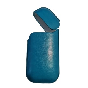 Husa Flippy pentru IQOS 2.4 Plus, Capac de Protectie, Anti Soc si Zgarieturi, din Piele Ecologica, 43 g, 12 x 6 x 2.5 cm, Turcoaz - Img 3