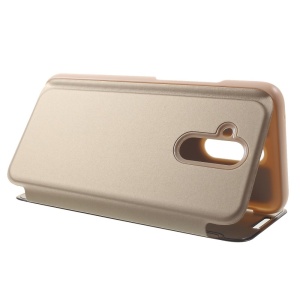 Husa Huawei Mate 20 Lite Flip Cover Oglinda Auriu - Img 3