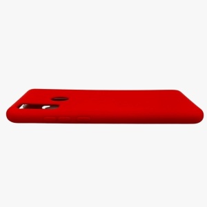 Husa protectie compatibila cu Huawei P Smart 2020 Liquid Silicone Case Rosu - Img 6