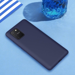 Husa protectie compatibila cu Samsung S10 Lite Liquid Silicone Case Albastru inchis - Img 6