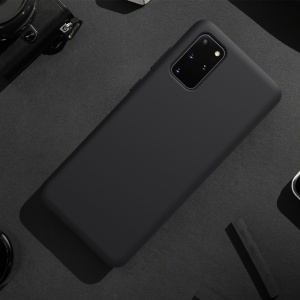 Husa protectie compatibila cu Samsung S20 Liquid Silicone Case Albastru inchis - Img 6