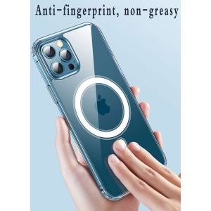 Husa protectie Flippy compatibila cu Apple iPhone 12/12 Pro Mag Safe Silicone Transparent - Img 2