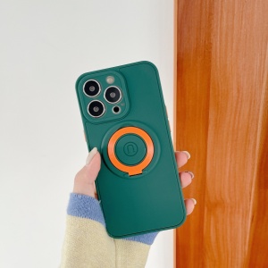 Husa protectie Flippy compatibila cu Apple iPhone 13 Mini Mag Safe Silicone Verde - Img 2