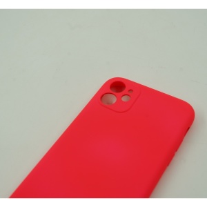 Husa protectie Flippy compatibila cu Apple iPhone 13 Pro Max Liquid Silicone Roz Fuchsia/Roz - Img 4